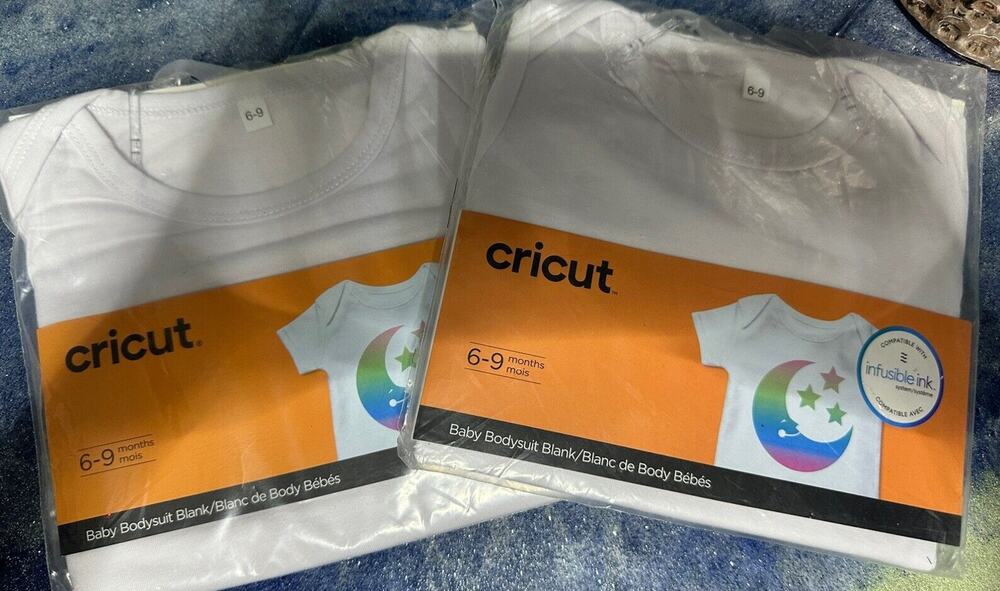 2 pack Cricut Sublimation 6-9 Months Blank